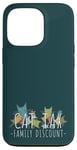 Coque pour iPhone 13 Pro Cat Tax Family Discount! Social Media Meme Fun