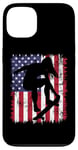 Coque pour iPhone 13 Skateboard Girl Skateboarder Drapeau américain Patineuse Roll 2