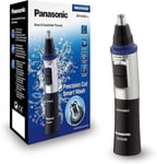 Panasonic Wet & Dry Ear and Nose Hair Trimmer for Men, Battery-Powered with 90 m