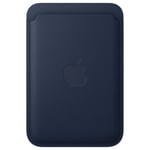 Apple Porte-cartes en tissage fin avec MagSafe pour Apple iPhone - Bleu