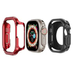 PC+TPU-kellokotelo Apple Watch Series 9/8/7 45mm/6 5 4 SE (2022) SE 44mm kehyksen kansi