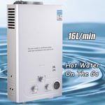 16L Instant Gas Tankless Hot Water Heater LPG Propane Camping With Shower Kit UK