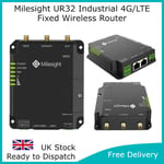 Milesight UR32 4G LTE Rugged Mobile Broadband Wireless Industrial Router WiFi