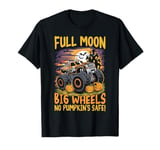 Monster Truck Halloween Full Moon, Big Wheels, No Pumpkin’s T-Shirt