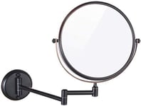 HGXC Loupe Murale Pliante télescopique portative fixée au Mur Miroir Double Face Extensible de 8/6 Pouces