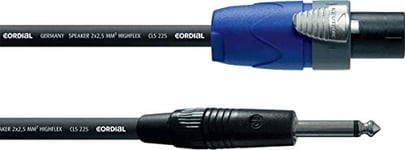 CORDIAL CABLES Câble h.p. Speakon 2 points/jack 5 m CÂBLES HAUT-PARLEUR Select Speakon 2 points - Jack