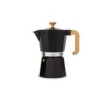 La Cafetiere 6 Cup Black Wood Handle Espresso Cafetiere