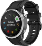 Strap-it Bracelet silicone - compatible pour Samsung Galaxy WatchFenix ​​​​5s / 6s (noir)