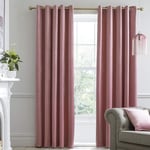 Laurence Llewelyn-Bowen Montrose Blush Pink Blackout Curtains, W46 x L72" (117 