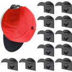Lot de 12 crochets à chapeaux adhésifs pour casquettes de baseball 4.73.7cm