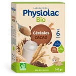 Physiolac Bio Céréales Cacao Dès 6 mois Poudre 200 g