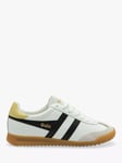 Gola Classics Torpedo Leather Trainers, White/Black/Lemon