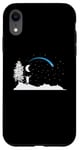 iPhone XR falling Star with Moon in the Sky Case