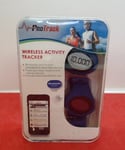 ProTrack Wireless Activity Tracker Steps Distance Calories Syncs - blue