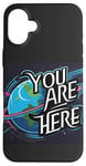 Coque pour iPhone 16 Plus Galaxy Science Geek Gifts T-shirt You are here Deep Space