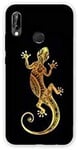 Coque pour Huawei P30 Lite Animaux Maori - Lezard sur Noir