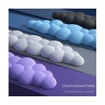 Cloud Keyboard Wrist Rest Mjukt Läder Memory Foam Wrist Rest Pad för Bekväm Skrivning för att Lindra Smärta Förebyggande - Slumpmässig Färg