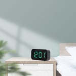 6 Levels Adjustment Brightness (Green Light)LED Digital Alarm Clock USB Charger