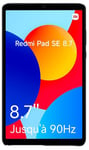 Xiaomi Tablette Redmi Pad SE 8,7" - 4 Go RAM, 64 Go Stockage, Gris avec Pochette Feutrine Incluse | Écran 90Hz, Batterie 6650 mAh, Stockage Extensible Jusqu’à 2To, MediaTek Helio G85