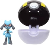 Pokemon Clip N Go Poke Ball Set 2 Inch Riolu & Ultra Ball