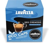 Lavazza A Modo Mio Dek Cremoso Coffee Capsules, Decaffeinated, (4 Packs of 16)