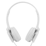 Cuifati Over Ear Headphones Stereo Sound Earphone Game FM Music Earpiece 3.5mm port(white)