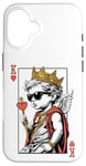 Coque pour iPhone 16 Cupid Valentine King Of Hearts Card Poker Player