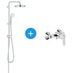 Tempesta System 210 Ensemble de douche avec mitigeur à levier et colonne de douche avec inverseur manuel (26381XXX) - Grohe