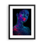 Affiche Poster 30x40cm Tableaux Image Femme Ultraviolet Paillettes Wall Art