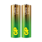 2 GP Ultra Alkaline AA Industrial Batteries G-Tech LR6 1.5V No Mercury Exp 2033