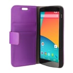 ETUI A RABAT GOOGLE NEXUS 5 FOLIO VIOLET ECO-CUIR (PU)