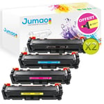 Lot de 8 toners (2*N,2*CYM) compatibles pour HP Color LaserJet Pro M452 M452nw M452dn M452Ddw, M450 M470 Serie,-Jumao-