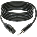 Cable Micro 1 M XLR Femelle - Jack 3P Connecteur Metal,