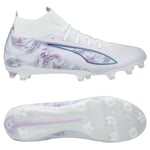 PUMA Ultra 5 Match + FG/AG Brilliance - Vit/Svart/Spring Lavender Dam LIMITED EDITION, storlek 42½