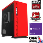 Ultra Fast AMD Quad Core HD 8GB 1TB Bundle Home Gaming PC Computer Windows 10 ER