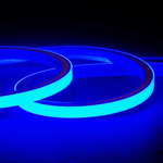 AnyCut Neon Flex 10x10 Blå LED strip - 5m, 8W/m, 12V, Ingen klippavstånd - Kulör : Blå