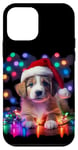 Coque pour iPhone 12 mini Motif chien de Noël mignon pour bébé chiot