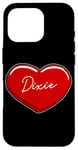 iPhone 16 Pro Hand Drawn Heart Dixie - First Name Hearts I Love Dixie Case