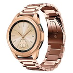 SUNDAREE Kompatibel mit Bracelet Samsung Galaxy Watch 42MM/S2 Classic/Watch Active/Garmin Vívomove Trend/Huawei Watch GT 4 42MM/AMAZFIT GTR MINI,20MM Or Rose Femme Acier Inoxydable Métal Montre Band