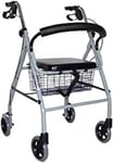 DAYS Lightweight Essentials Rollator, Folding Four Wheel Mobility Walker...