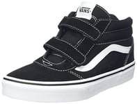 Vans Mixte Enfant Ward Mid V Shoes, Suede Canvas Black White, 27.5 EU