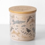 Woodland Animals Ceramic Biscuit Jar Tin Cookie Barrel Sweets Storage Canister