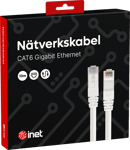 Inet Nätverkskabel Cat6 Vit 10 m