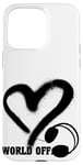 Coque pour iPhone 15 Pro Max Casque Musique Coeur Techno House Amour