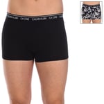 Calvin Klein Mens Pack-2 Boxers breathable fabric and anatomical front NB2385A man - Multicolour - Size Small