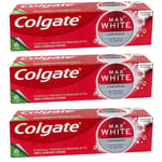 3x Colgate Max Blanc Lumineux Dentifrice (3x 75ml)