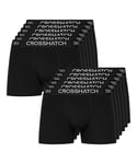 Crosshatch Clothing247 Lot de 10 et 12 boxers multicolores pour homme Cadeau pour vos amis, petit ami ou mari. Les boxers sont disponibles dans les tailles : S, M, L, XL, XXL, tout noir, L