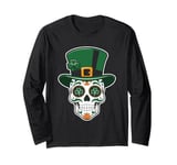 Sugar Skull Saint Lucky St Patrick Long Sleeve T-Shirt