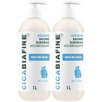 CicaBiafine Baume Douche Surgras Nourrissant 2x1000 ml