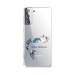 Coque Galaxy S21 PLUS chat sirene personnalisee